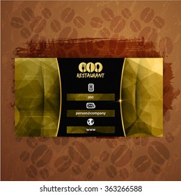 Card Presentation Corporate identity Menu Restaurant