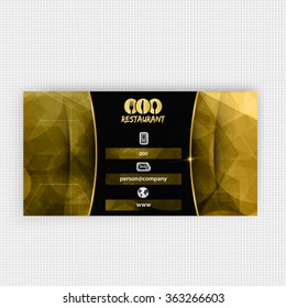 Card Presentation Corporate identity Menu Restaurant