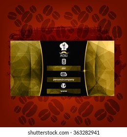 Card Presentation Corporate identity Menu Restaurant