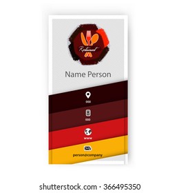 Card Presentation Corporate identity Menu Restaurant
