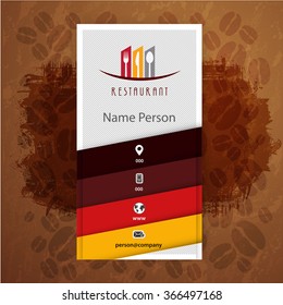 Card Presentation Corporate identity Menu Restaurant