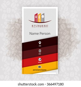 Card Presentation Corporate identity Menu Restaurant
