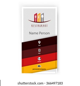 Card Presentation Corporate identity Menu Restaurant