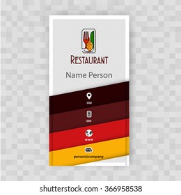 Card Presentation Corporate identity Menu Restaurant