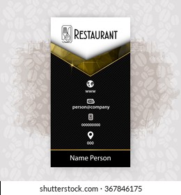 Card Presentation Corporate identity Menu Restaurant