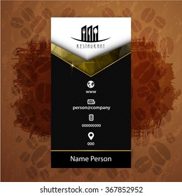 Card Presentation Corporate identity Menu Restaurant