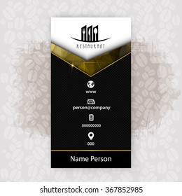Card Presentation Corporate identity Menu Restaurant