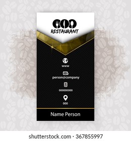 Card Presentation Corporate identity Menu Restaurant