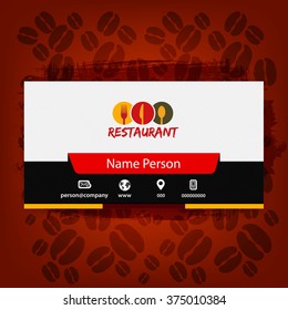 Card Presentation Corporate identity Menu Restaurant
