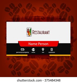Card Presentation Corporate identity Menu Restaurant