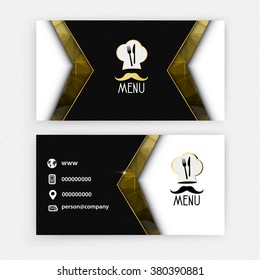 Card Presentation Corporate identity Menu Restaurant