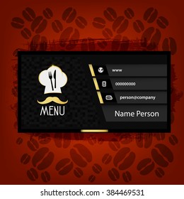 Card Presentation Corporate identity Menu Restaurant