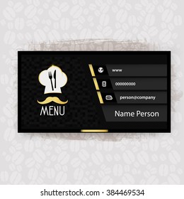 Card Presentation Corporate identity Menu Restaurant