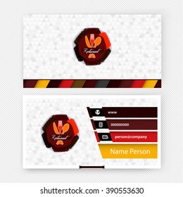 Card Presentation Corporate identity Menu Restaurant