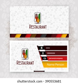 Card Presentation Corporate identity Menu Restaurant