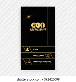 Card Presentation Corporate identity Menu Restaurant
