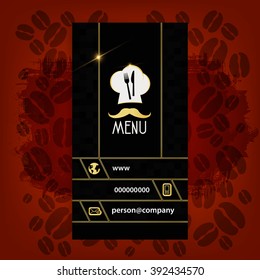 Card Presentation Corporate identity Menu Restaurant