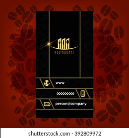 Card Presentation Corporate identity Menu Restaurant
