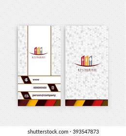 Card Presentation Corporate identity Menu Restaurant