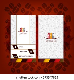 Card Presentation Corporate identity Menu Restaurant