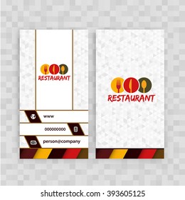 Card Presentation Corporate identity Menu Restaurant