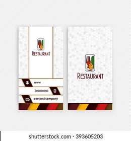 Card Presentation Corporate identity Menu Restaurant