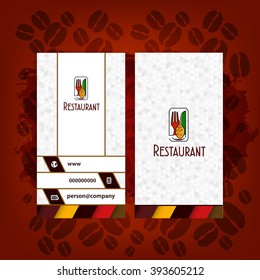 Card Presentation Corporate identity Menu Restaurant