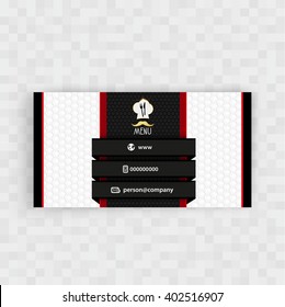 Card Presentation Corporate identity Menu Restaurant