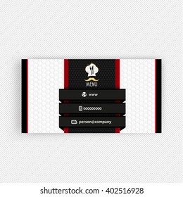 Card Presentation Corporate identity Menu Restaurant