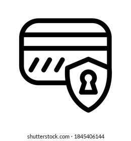 card protection icon or logo isolated sign symbol vector illustration - high quality black style vector icons

