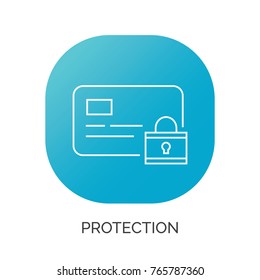 card protection line icon