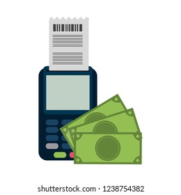 Card reader with bill and cash