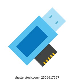 Card Reader Flat Icon Design For Personal nad Commercial Use