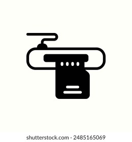 card reader icon, isolated glyph icon theme gadget