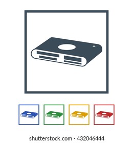 Card reader Icon Isolated on White Background.vector illustration icon