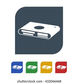 Card reader Icon Isolated on White Background.vector illustration icon