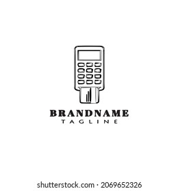 card reader logo cartoon icon design template modern cute vector illustration