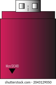 Card reader for micro sd card