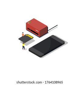 Card Reader SD card and mobile phone