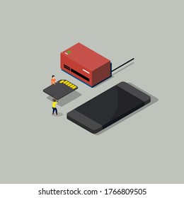 Card Reader SD card and mobile phone