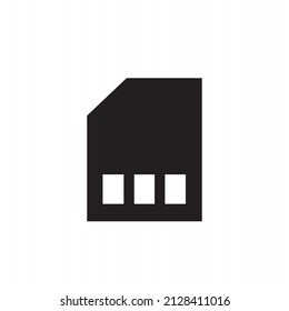 Card reader, sim card. Vector illustration