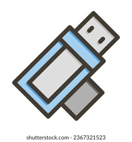 Card Reader Vector Thick Line Filled Colors Icon For Personal And Commercial Use.
