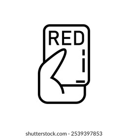 Karte rot, Vektorsymbol eps10