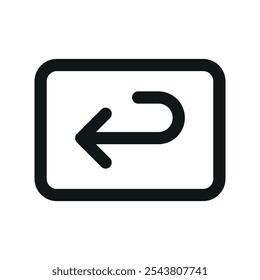 Icono de interfaz de usuario de reembolso de tarjeta, símbolo de Vector de interfaz de usuario de línea simple de reembolso de bonificación
