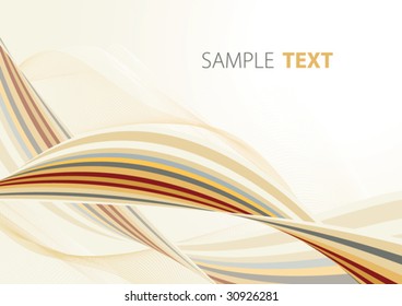 Card retro striped