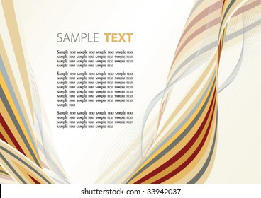 Card retro striped