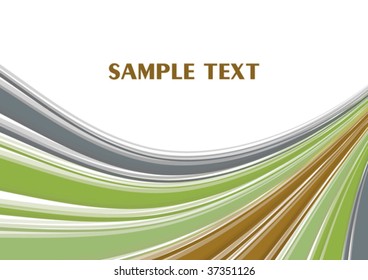 Card retro striped