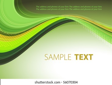 Card retro striped. Vector