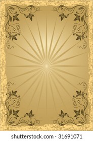 Card in retro style