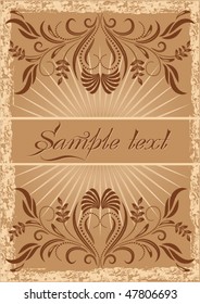 Card in retro style